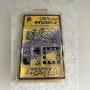 Provo Craft Clear Impressions Clear Acrylic Stamp Set